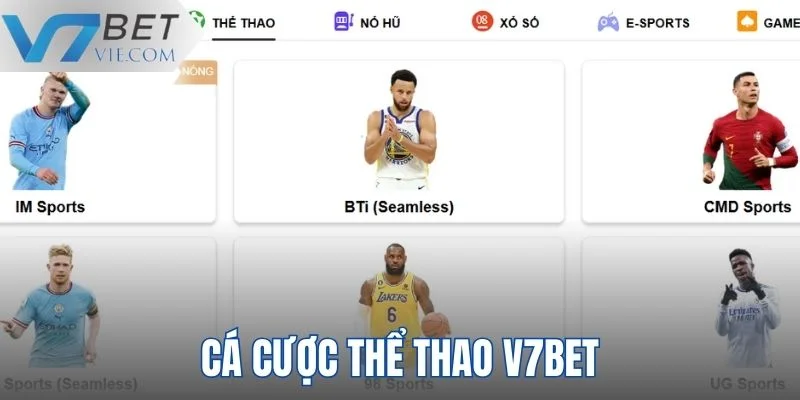 Tham gia cá cược thể thao V7BET với nhiều kèo hấp dẫn